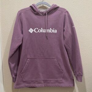 Columbia Women’s Sweatshirt Hoodie Long Sleeve Front Pocket Size M Purple/Mauve